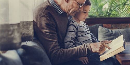 Grandparent with grandchild